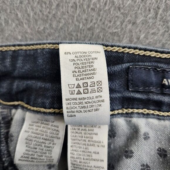 Lucky Brand Women 12/31 Dark Wash Mid Rise AVA Skinny Jeans - Picture 8 of 12